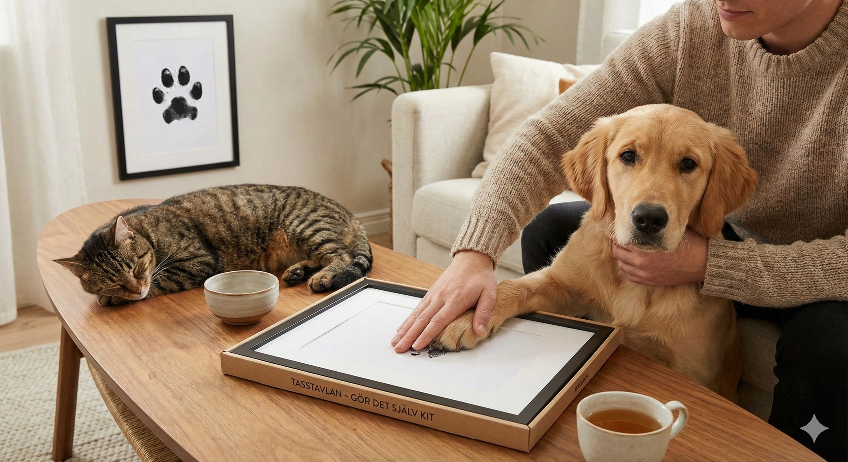 Tassavtryck hemma: Så förevigar du din hund eller katt med Tasstavlan