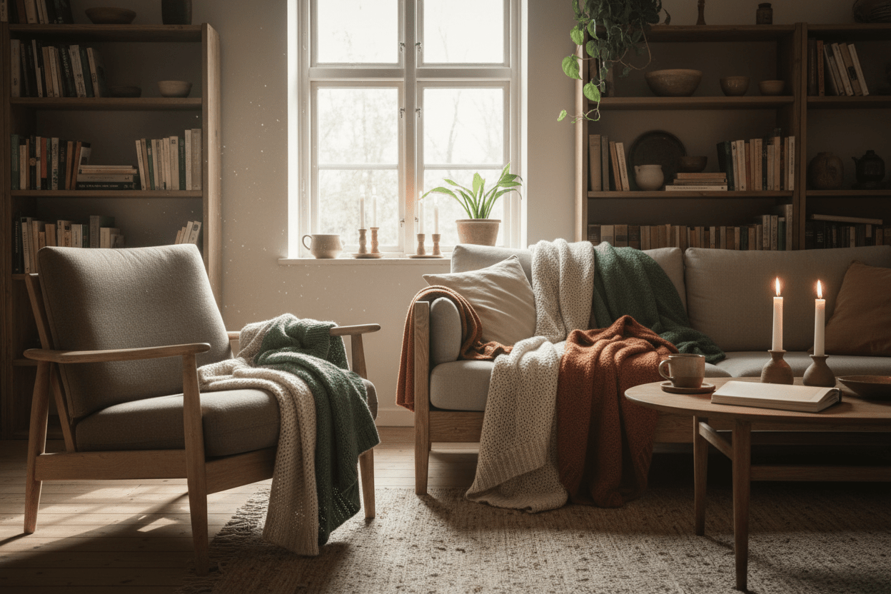 Mysig inredning – enkla detaljer som gör hemmet varmt