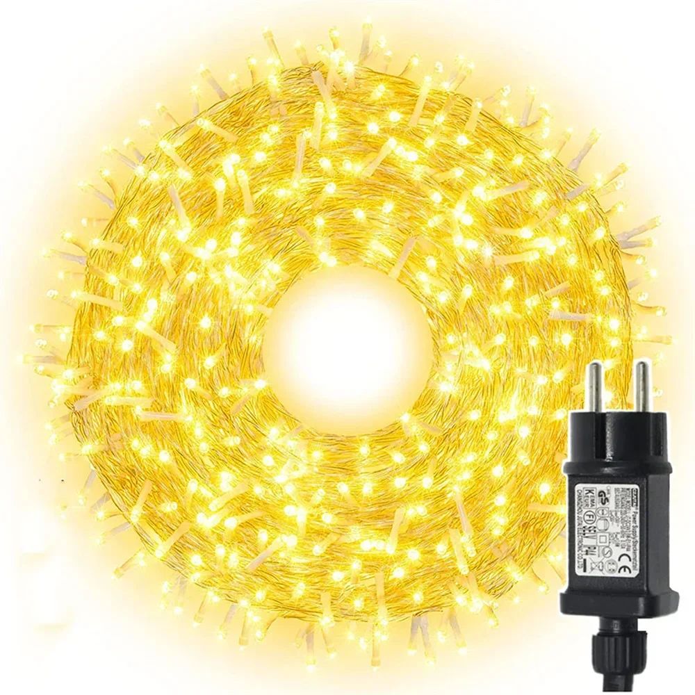 200M LED Slinga Varmvit (230V, 8 lägen)