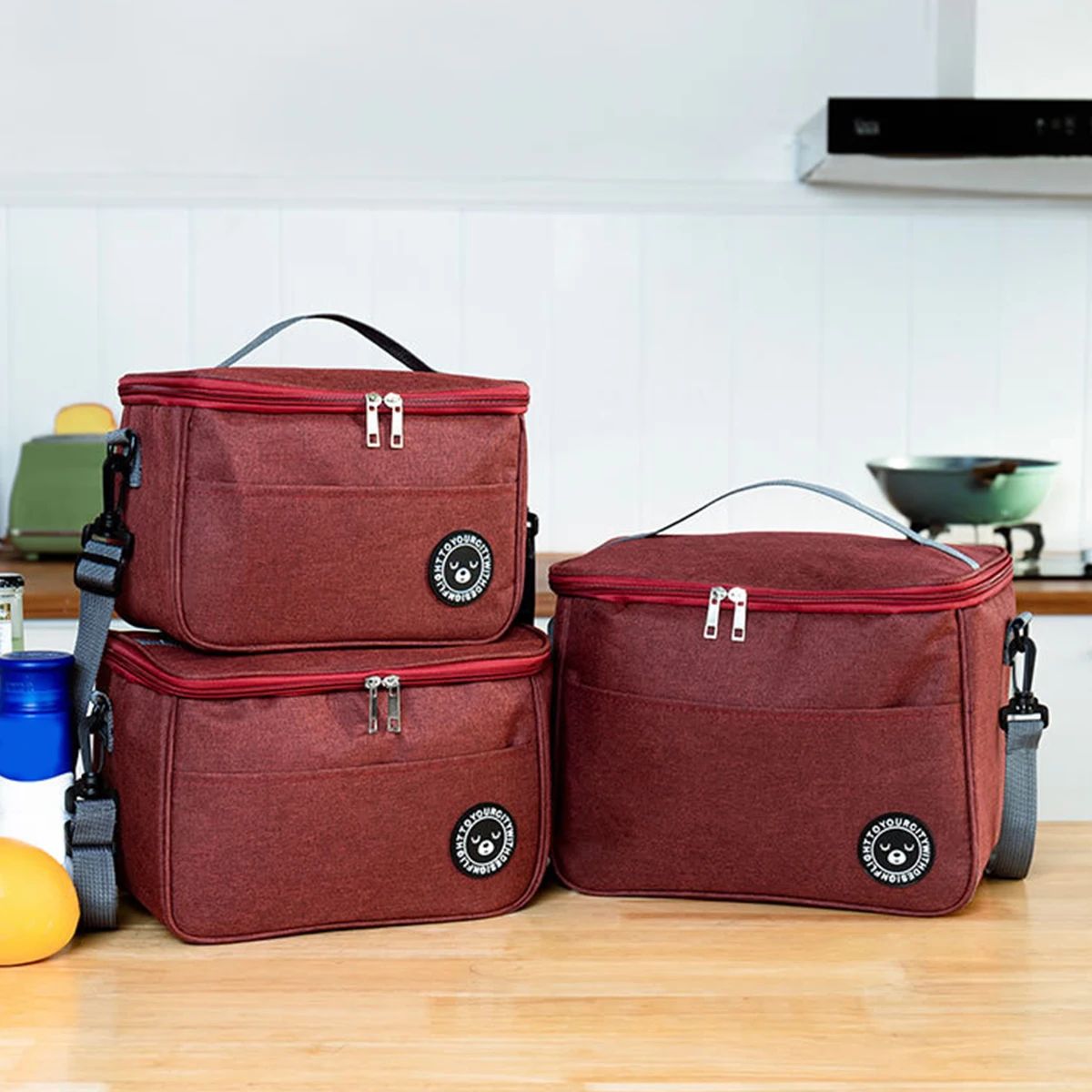 Lunchväska till jobbet med axelrem – Stor och isolerad matväska