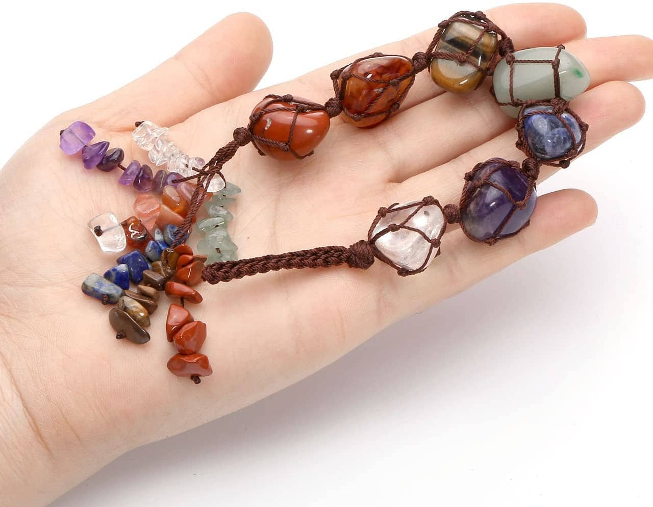 7 Chakra healing Reiki sten tassel - Dossify