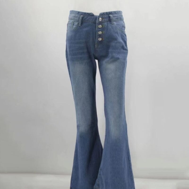 70-tals vintage jeans med hög midja - Dossify