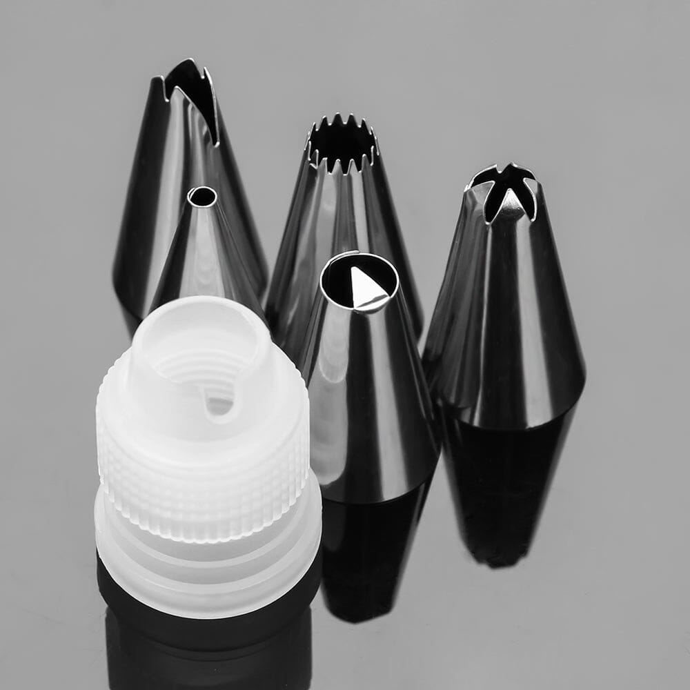 Återanvändningsbar Spritspåse i Silikon med 6 st munstycken - Dossify