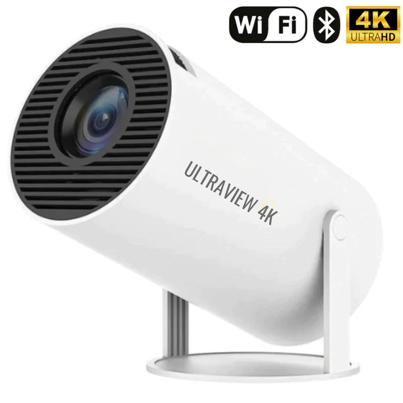 Bärbar 4k WIFI-projektor med Android 10, iOS kompatibel - Dossify