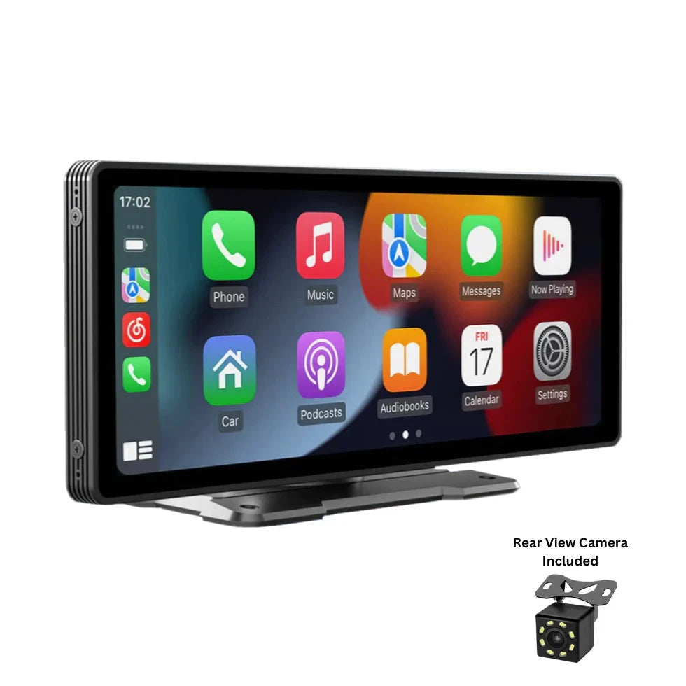CarScreen - 10.26" Carplay/Android Auto enhet - Till Àldre bil - Stöder Mirrorlink + Gratis backkamera - Dossify