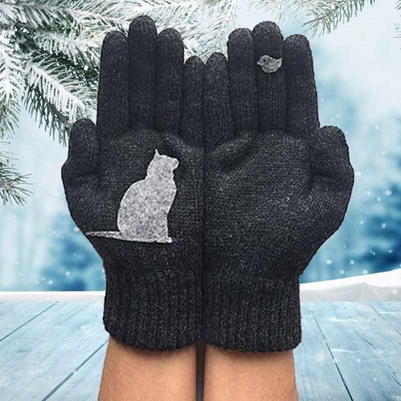 Cat Fan Cotton Gloves - Dossify