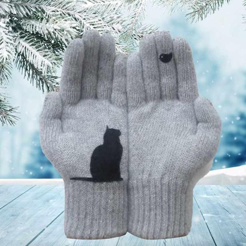 Cat Fan Cotton Gloves - Dossify
