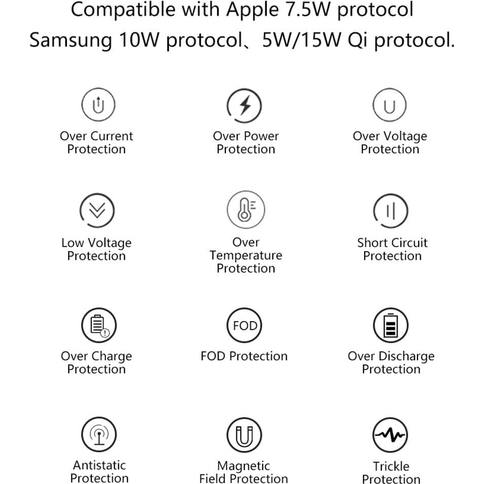 Digital väckarklocka med QI-laddare - Dossify
