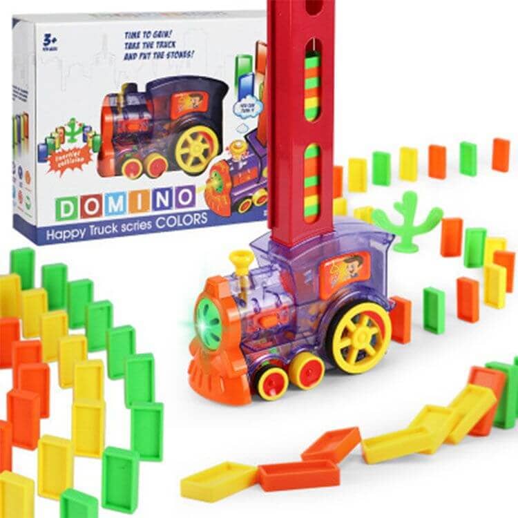 Dominotåget - Automatisk dominobyggare - Dossify