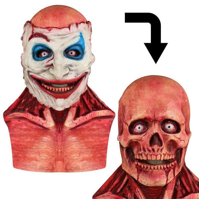 Dubbelskikts Halloween Skallemask - Dossify