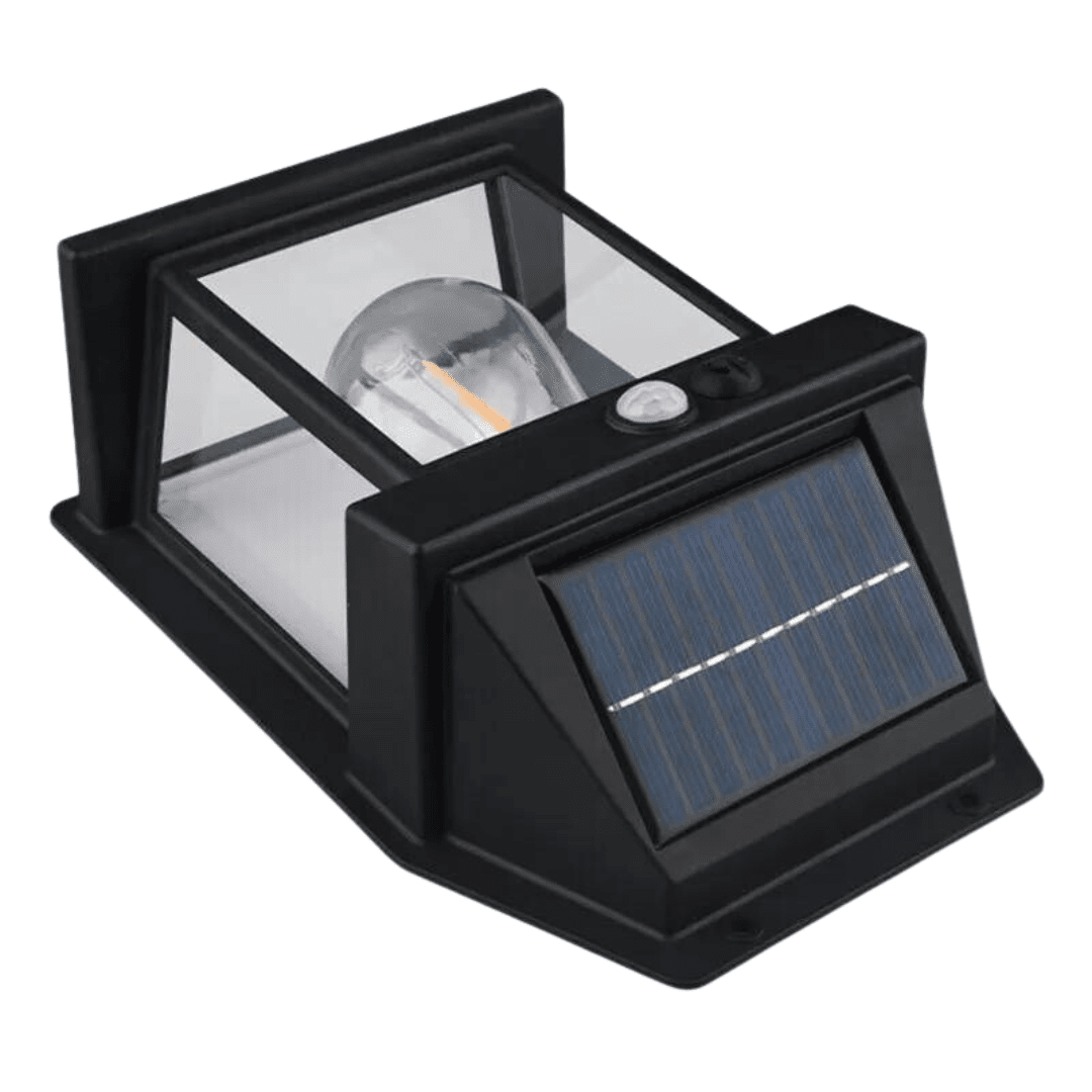 Fasadlampa med solcell - Dossify