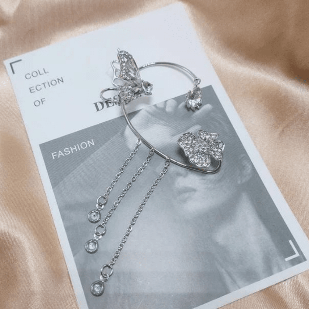 Fjärilsblomma örhängen - Dossify