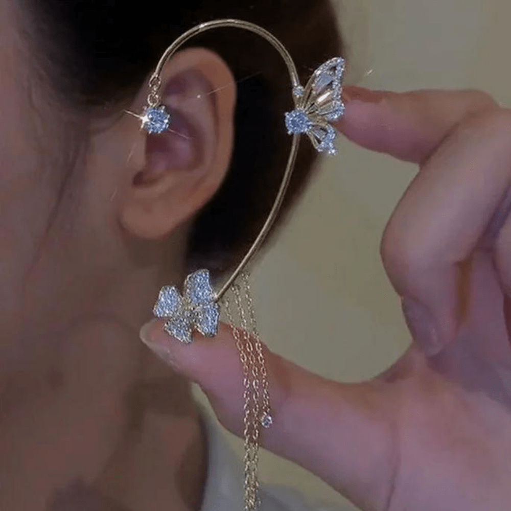 Fjärilsblomma örhängen - Dossify