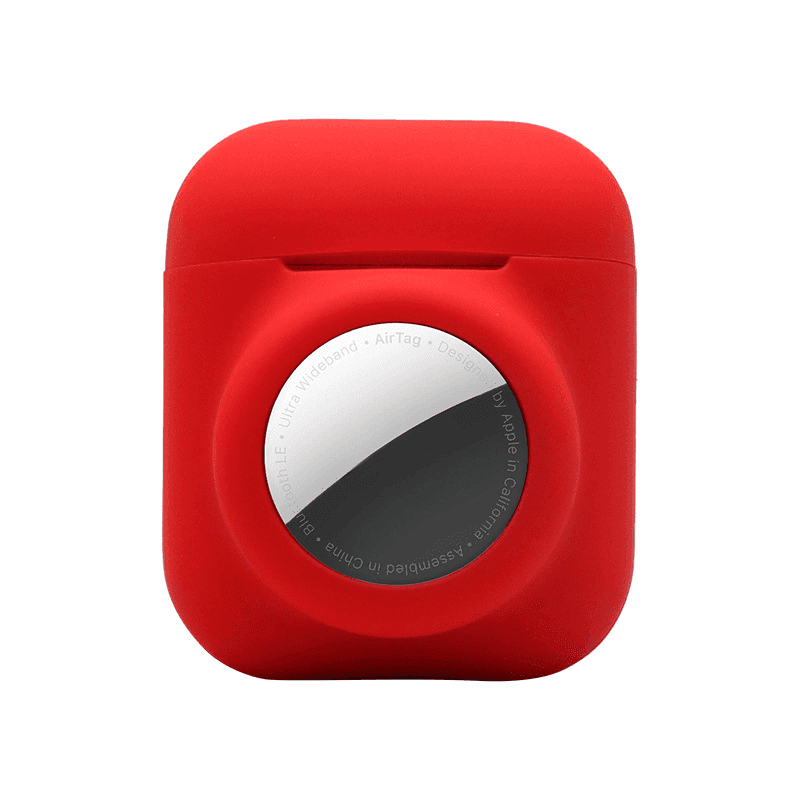 FMW™ - Airpods-hållare i silikon med inbyggd AirTag-hållare - Dossify