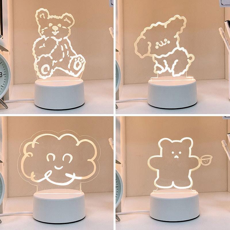 Gullig kontur-lampa - Dossify
