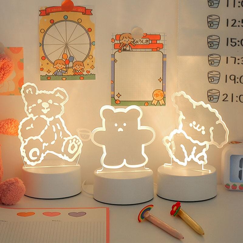 Gullig kontur-lampa - Dossify