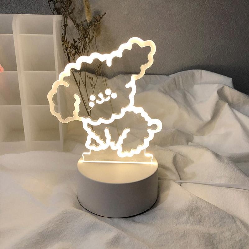 Gullig kontur-lampa - Dossify