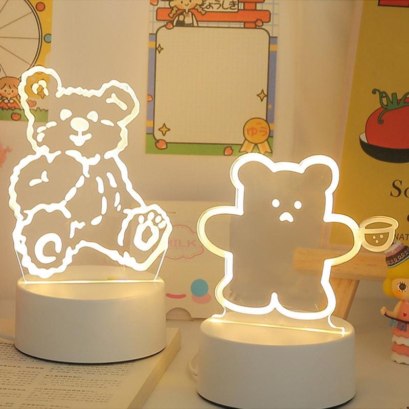 Gullig kontur-lampa - Dossify