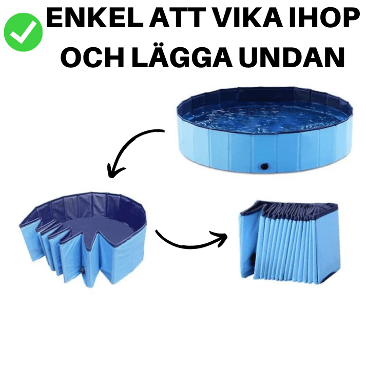 Hundpoolen Vikbar Pop-up pool - Dossify