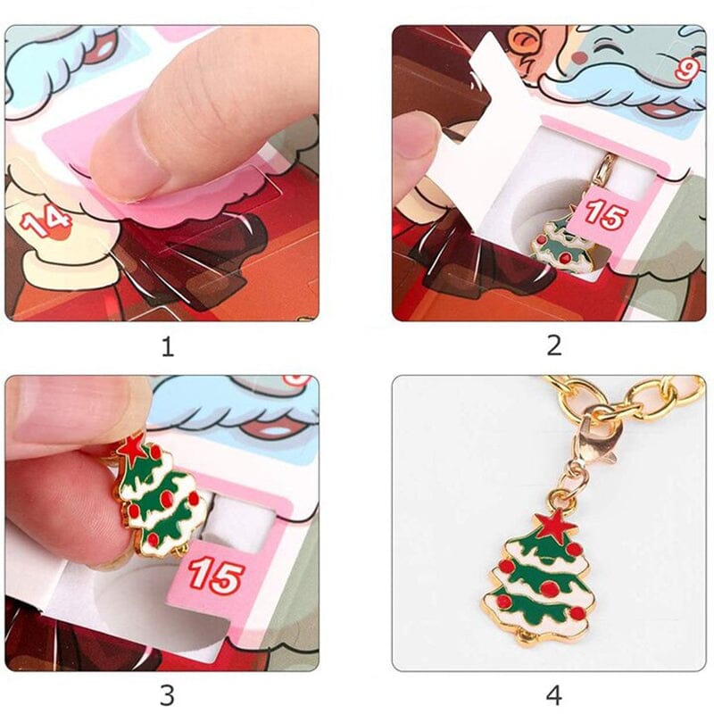 Julkalender DIY jularmband (4 stilar) - Dossify