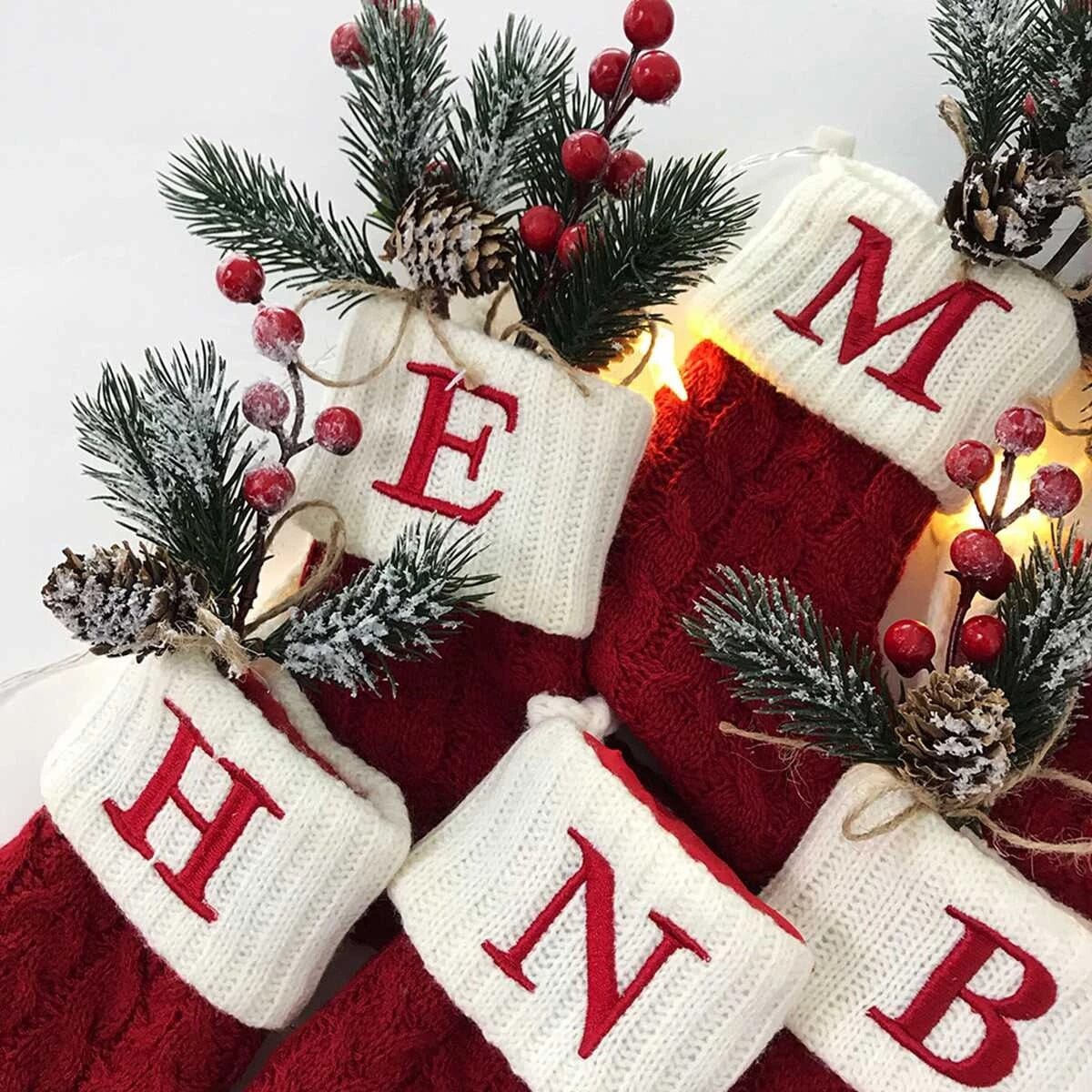 Julstrumpor med Bokstav - Dossify