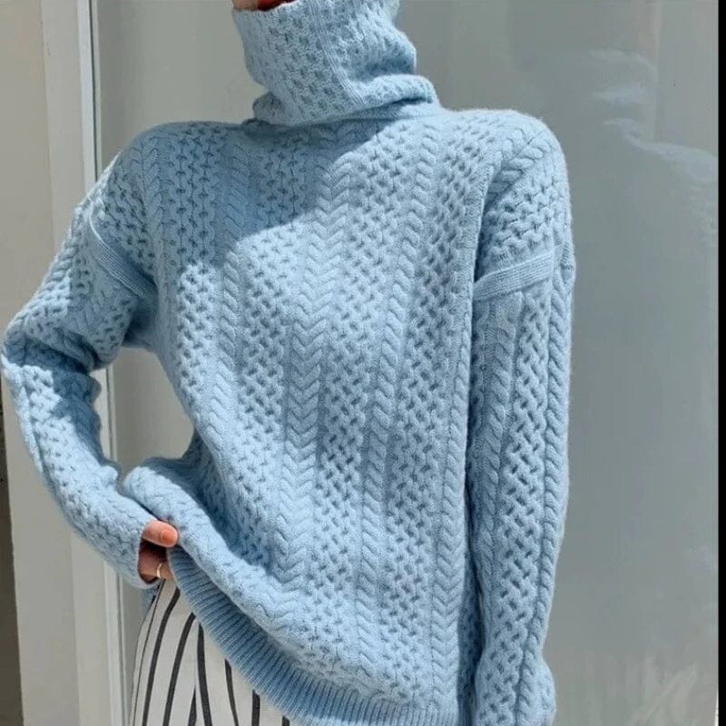 Kashmir Couture Turtleneck-tröja - Dossify