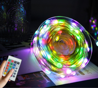 LED Julgransljus med magiska mönster - Dossify
