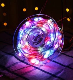 LED Julgransljus med magiska mönster - Dossify
