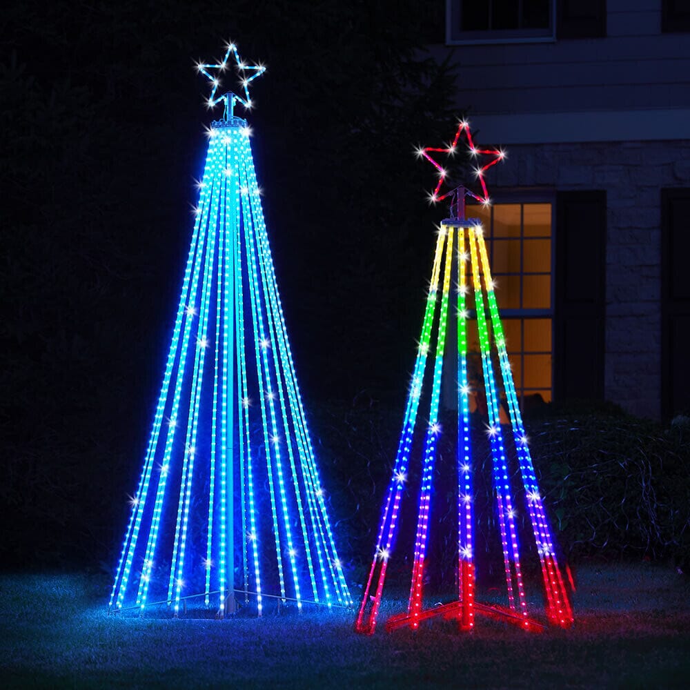 LED Julgransljus med magiska mönster - Dossify