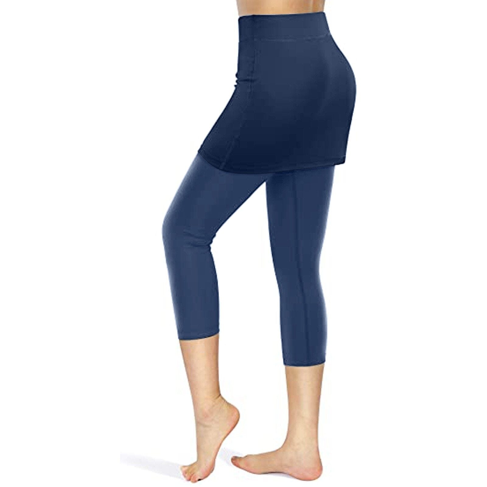 Leggings med kjol och fickor - Dossify