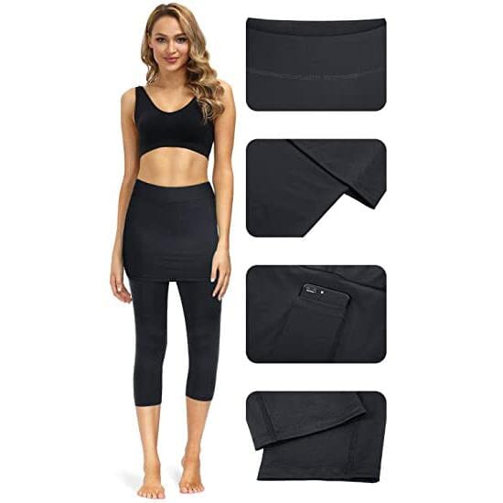 Leggings med kjol och fickor - Dossify