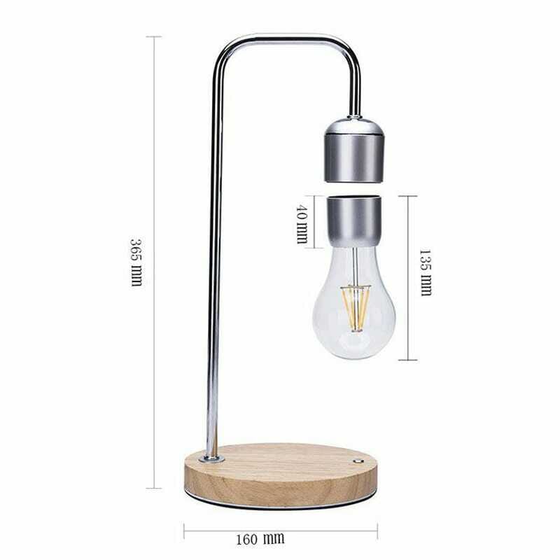 LeviLamp - Svävande Bordslampa - Magnetisk LED-lampa med inbyggd trådlös laddning - Dossify