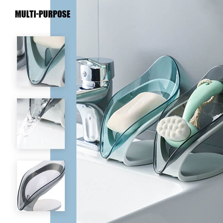 Lövet - Stilren tvålkopp med avrinning - Dossify