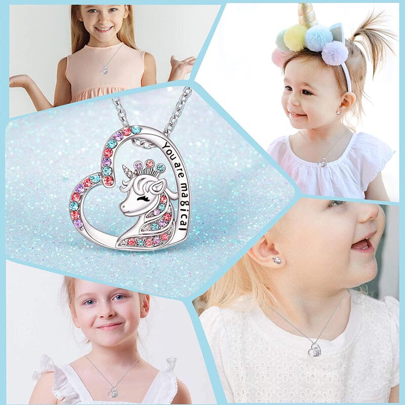 Prinsessmycken (Halsband, Armband, Örhänge, Ring) - Dossify