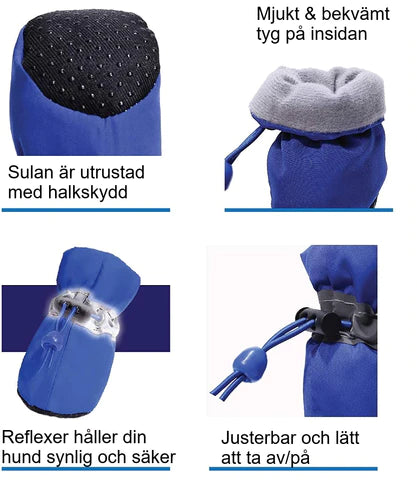 Reflektiva Hundskor - Perfekt till vintern! - Dossify