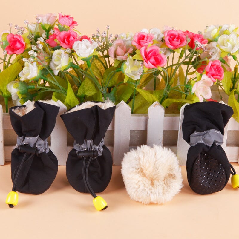 Reflektiva vadderade hundskor (4 skor) - Dossify