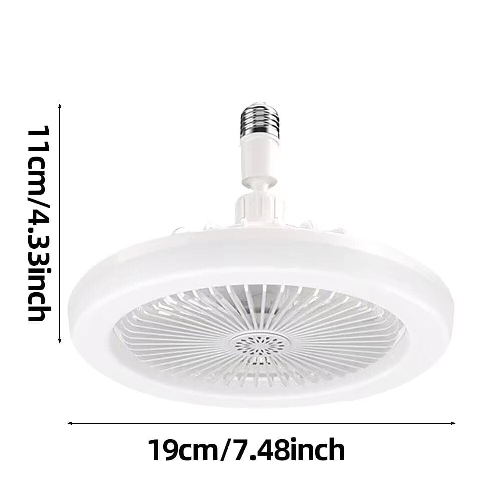 Roterbar 3-i-1 Takfläkt med LED-Belysning – Smidig Installation i E27 Lampsockel - Dossify