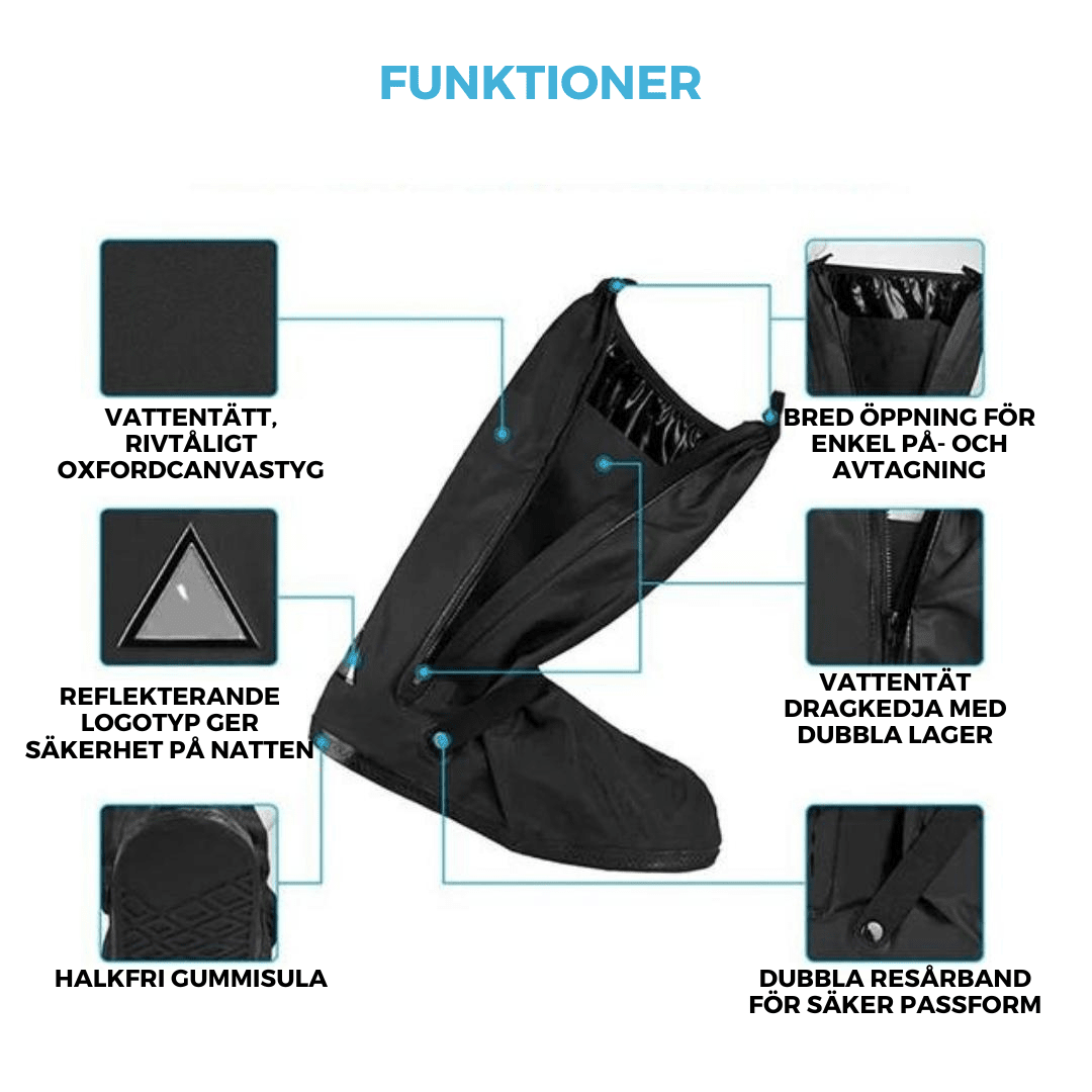 ShoeCover™ - Vattentäta överdragsskor med förstärkt slityta - Dossify