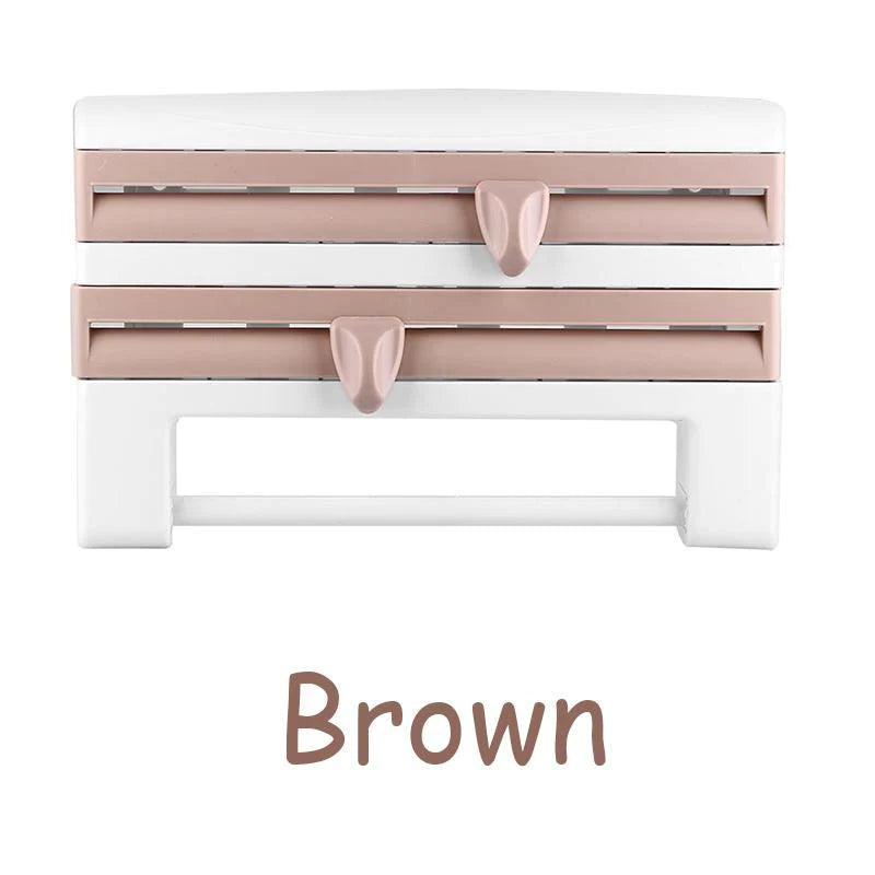 Smart Kökshållare - Effektiv Organisering och Enkel Avskärning av Plastfolie - Dossify