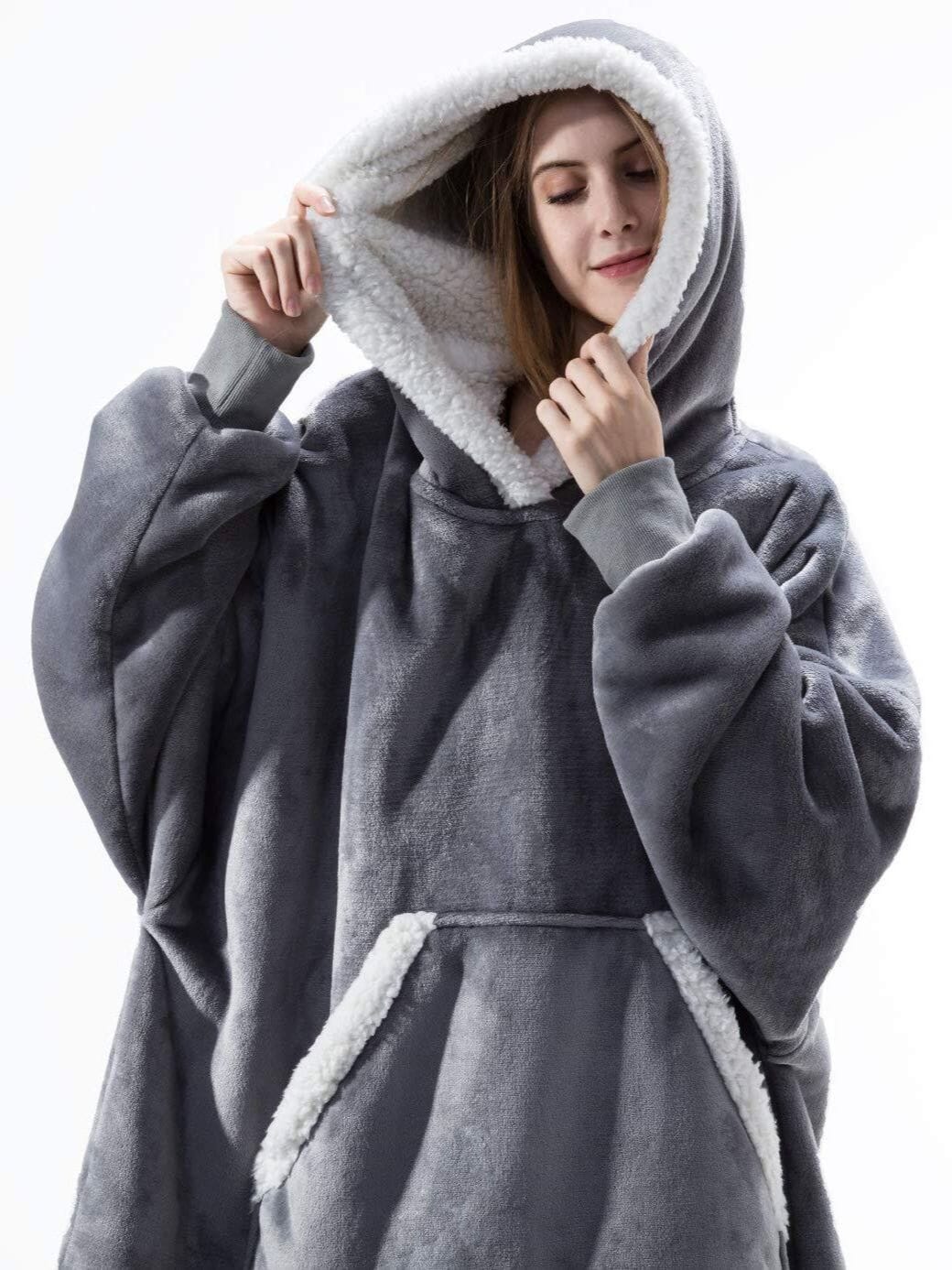 Snugglie - Filt-Hoodie - Perfekt present! - Dossify