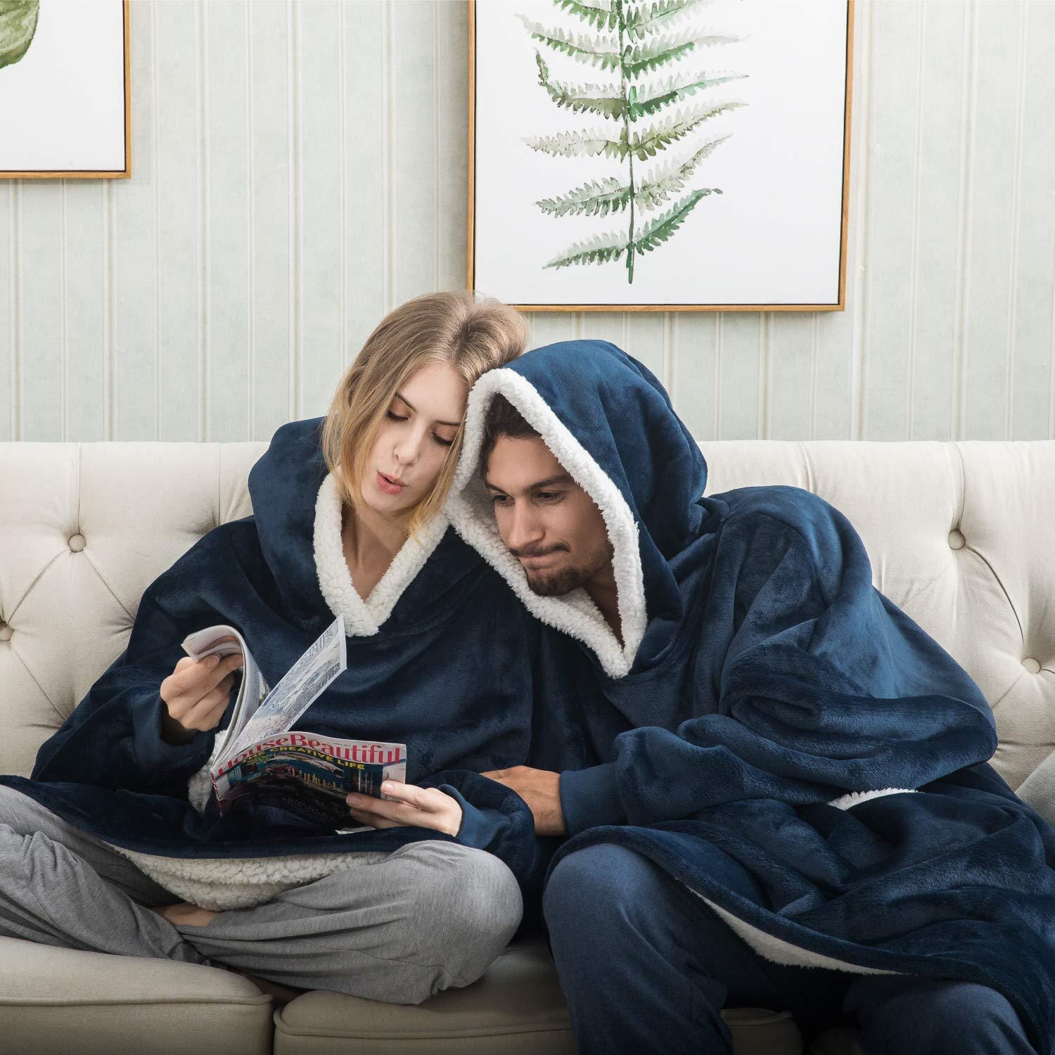 Snugglie - Filt-Hoodie - Perfekt present! - Dossify