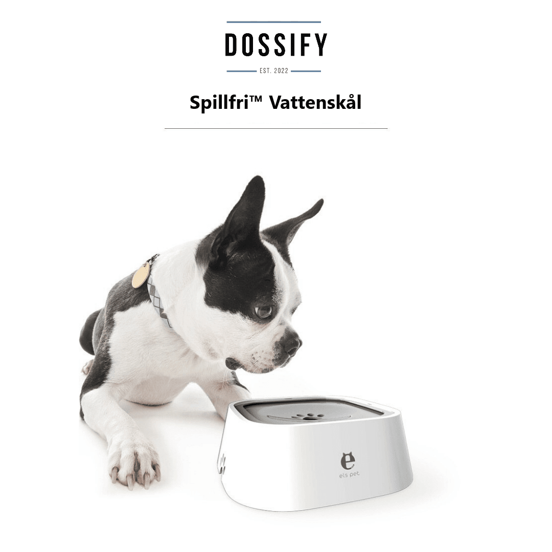 SpillFri™ vattenskål 1.5L - Dossify