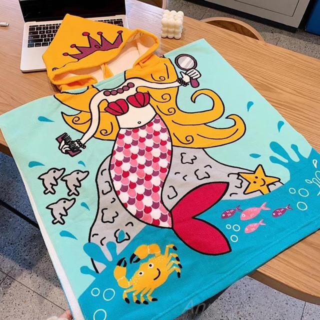 Strandhanddukar med huva för barn - Dossify