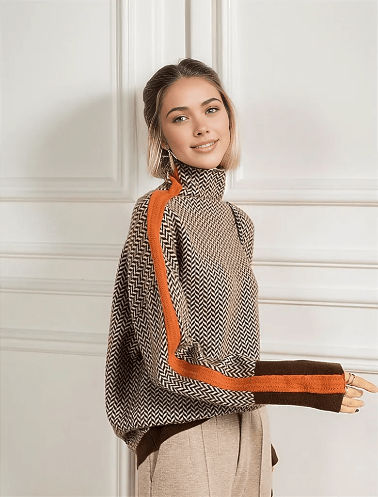 Supervarm stickad tröja - Dossify