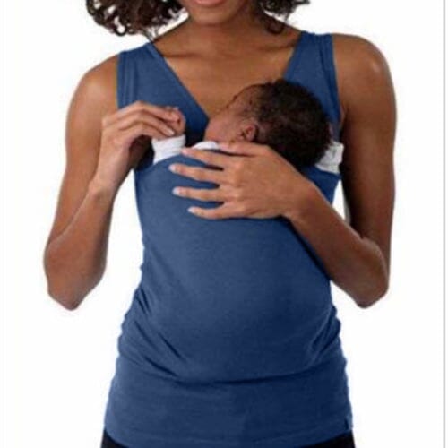 T-shirt med känguruficka - Dossify