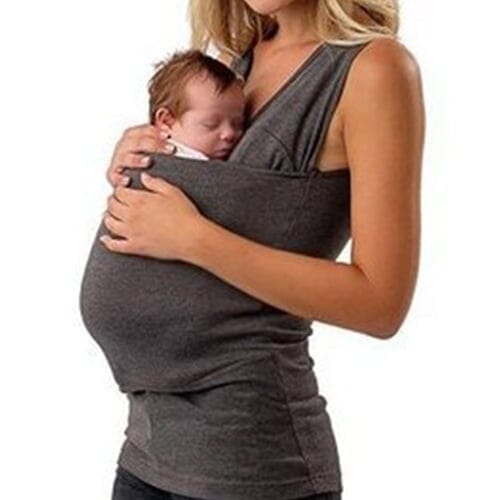 T-shirt med känguruficka - Dossify