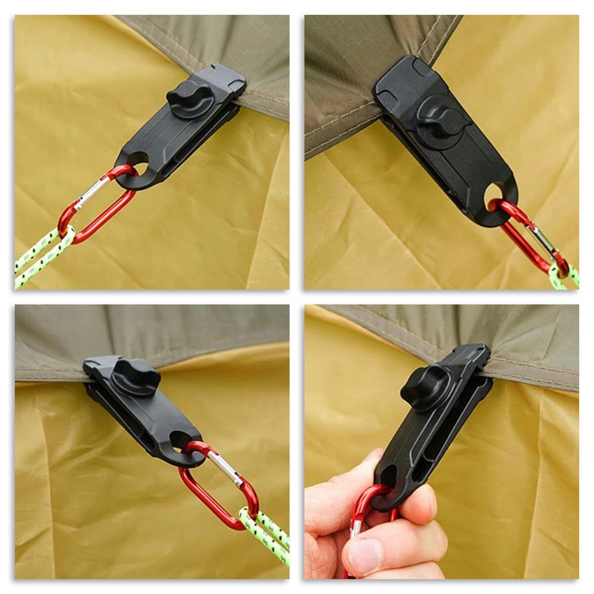 TarpTitan™ - Kraftiga presenningsklämmor - Dossify