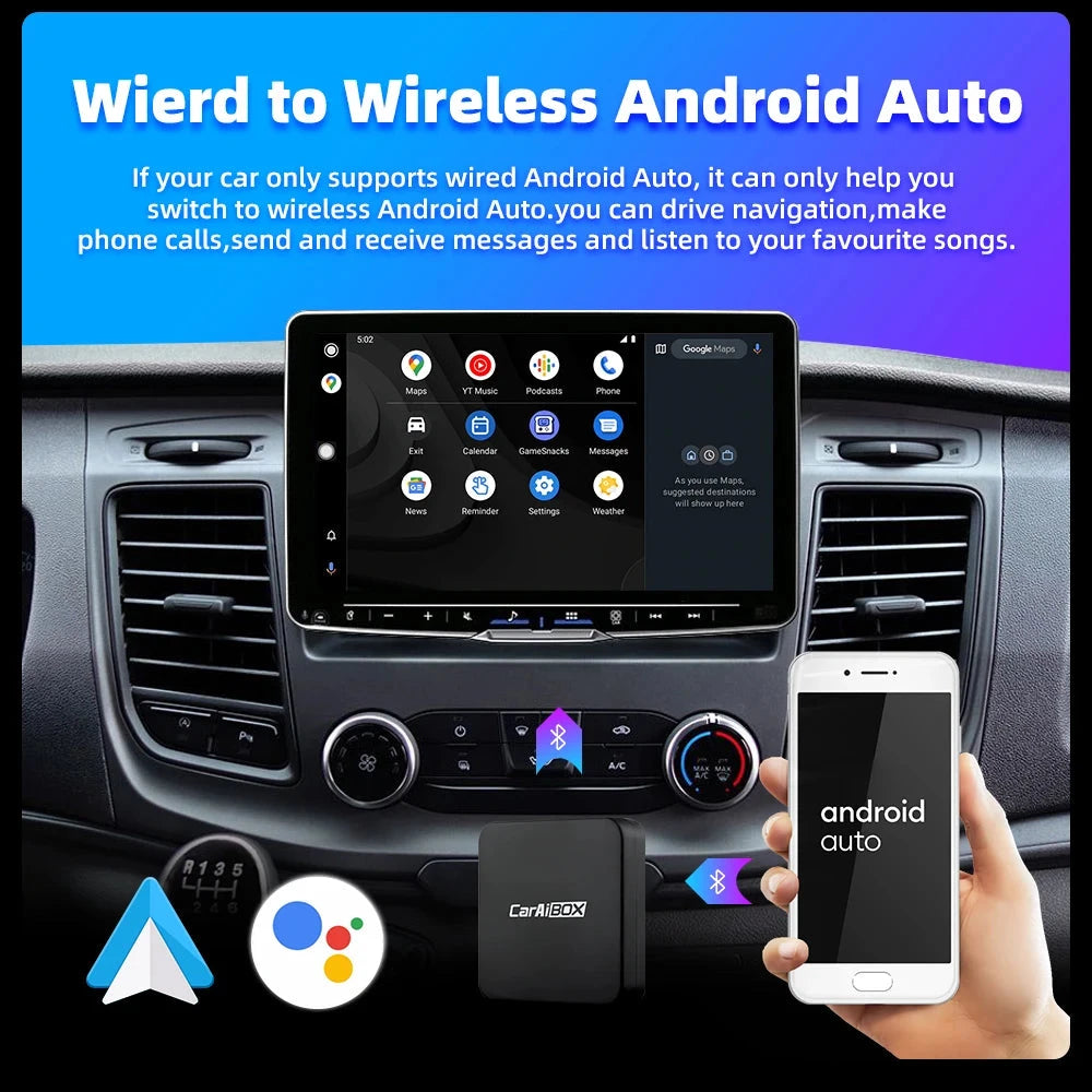 Trådlös Apple CarPlay & Android Auto Adapter - Dossify
