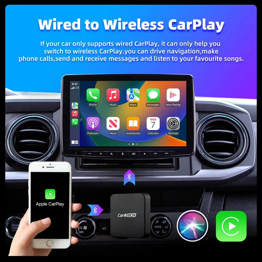 Trådlös Apple CarPlay & Android Auto Adapter - Dossify