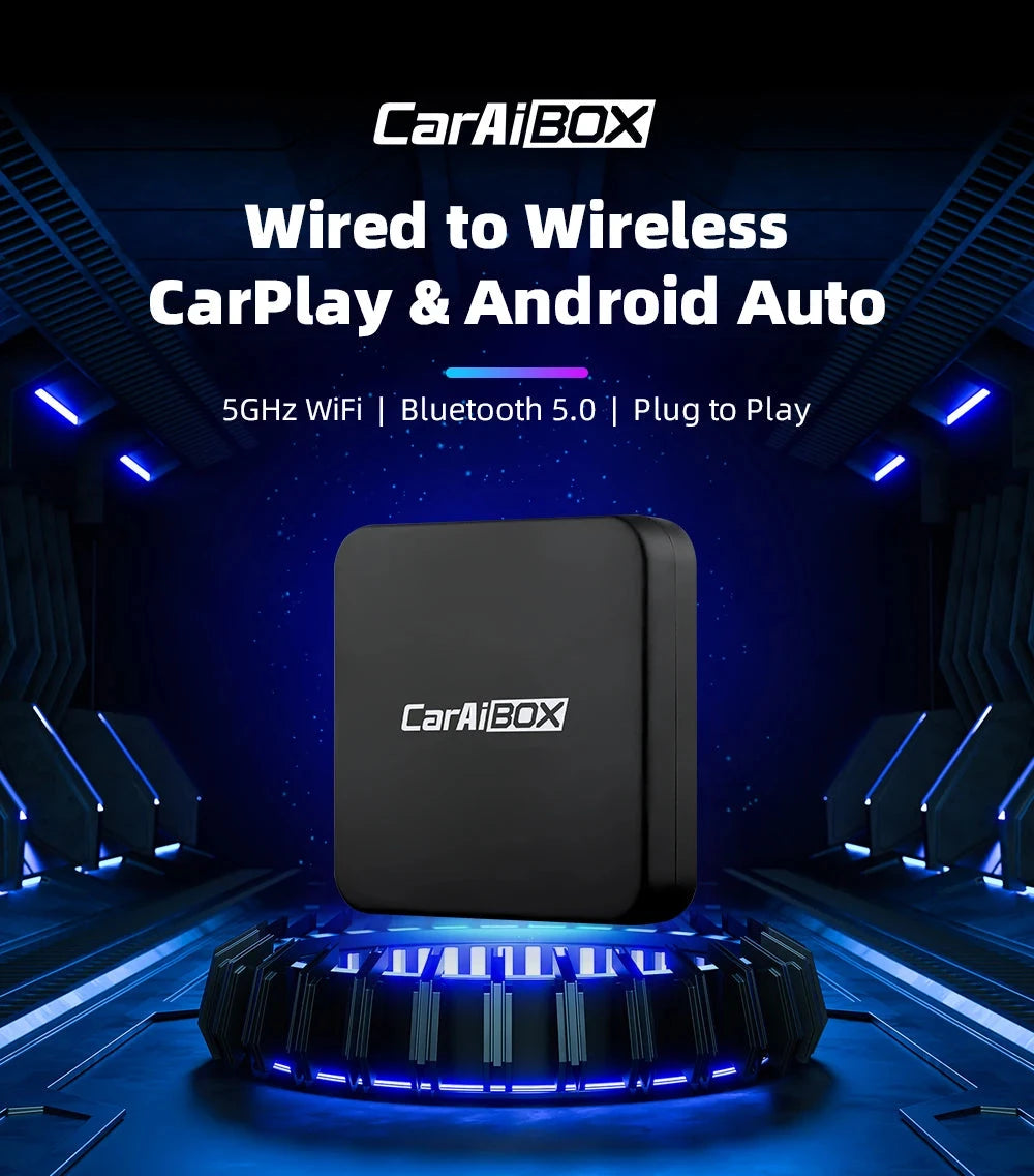 Trådlös Apple CarPlay & Android Auto Adapter - Dossify